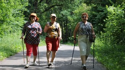Ежегодная акция «10 тысяч шагов» для любителей здорового образа жизни прошла в парка «Маршалково» 