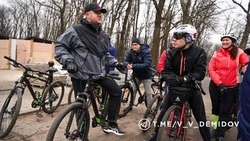 Мэр Белгорода провёл «планёрку на колесах» вместе с представителями велосообщества