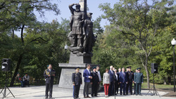 Церемония открытия нового памятника «Пограничникам всех поколений» прошла в Белгороде