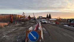 Вторую половину ремонтируемого моста через Ворсклу разобрали в Борисовке