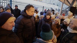 Губернатор Белгородской области Вячеслав Гладков открыл «Есенинский каток»