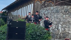 Оркестр волынщиков City Pipes исполнил для белгородцев рок-хиты на шотландских волынках
