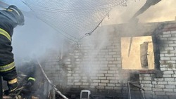 Сарай сгорел в селе Кривцово Яковлевского округа 