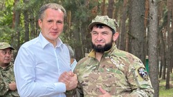 Губернатор Вячеслав Гладков заехал к бойцам батальона «Ахмат»