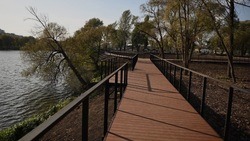 Строительство пешеходного моста через реку Северский Донец завершится в Белгороде до конца ноября