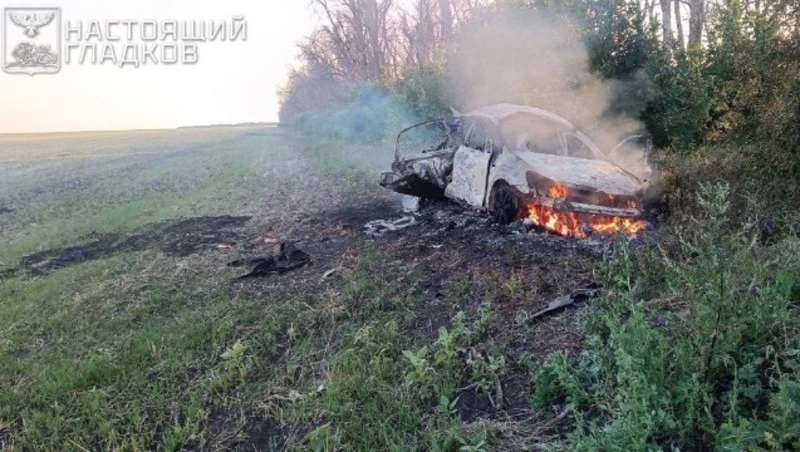 Дрон атаковал легковушку в Белгородском районе 