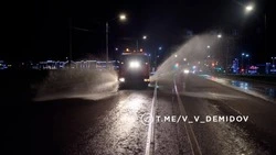 В Белгороде возобновили ночной полив улиц для борьбы с жарой