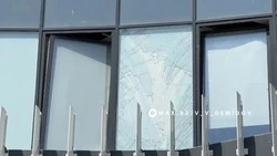 Демидов показал последствия атаки беспилотника на Белгород 