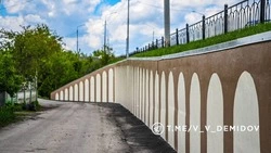 Рабочие завершили ремонт подпорной стены на Красноармейской в Белгороде