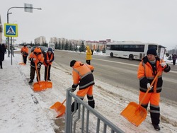 Коммунальные службы Яковлевского городского округа всю ночь устраняли последствия снегопада