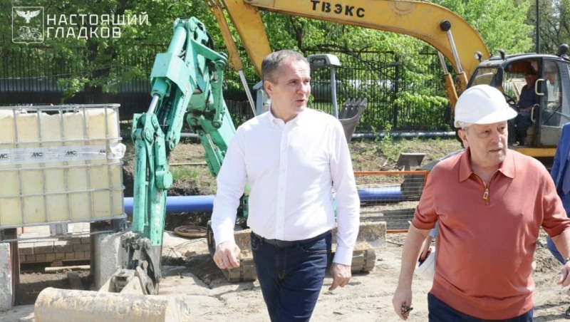 Вячеслав Гладков проверил ход строительства БСМП в Белгороде