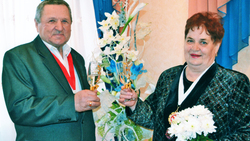 Супруги Мутины из города Строителя отметили урановую годовщину свадьбы