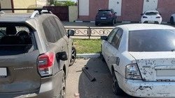 Пять легковушек повреждены из-за детонации дрона в Шебекино