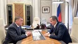 Вячеслав Гладков обсудил с Алексеем Дюминым оперативную обстановку в Белгородской области