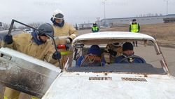 Белгородские спасатели провели тренировку по ликвидации последствий ДТП