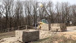 Работы по благоустройству стартовали в Дубовом в парке «Под Дубом» 