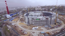 Строительство спортивной арены в Белгороде продолжилось согласно графику
