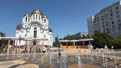 В Почаевском сквере Белгорода заработал фонтан