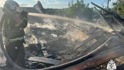 Хозяйственная постройка сгорела в селе Яковлевского округа 