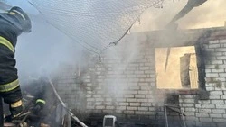 Сарай сгорел в селе Кривцово Яковлевского округа 
