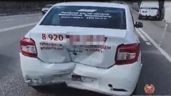 Три иномарки столкнулись на трассе в Яковлевском округе 
