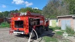 В гаражном кооперативе «Надежда» в Строителе вспыхнул пожар