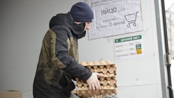 Шесть точек с куриным яйцом были доступны на ярмарке в Белгороде 