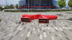 Три арт-объекта пострадали в Белгороде из-за сильного ветра 