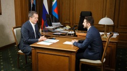 Вячеслав Гладков встретился с замначальника департамента экономразвития области