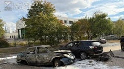 Автомобиль загорелся в результате детонации беспилотника в Белгороде 