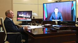 Президент Владимир Путин провёл рабочую встречу по видеосвязи с Вячеславом Гладковым
