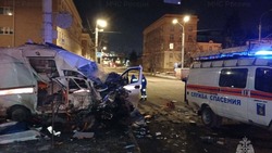 Скорая помощь столкнулась с иномаркой в центре Белгорода 
