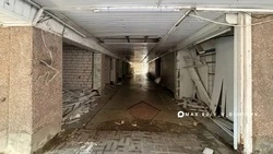 Строители приступили к демонтажу в подземке на «Соколе» в Белгороде 