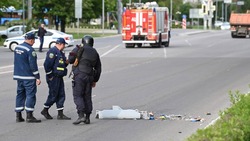 Беспилотник упал на проезжую часть в Белгороде 