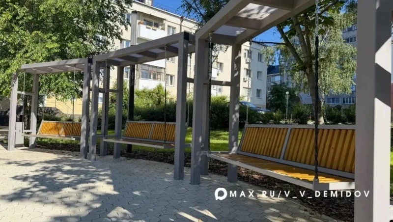 Благоустройство сквера завершилось в Белгороде на Князя Трубецкого 