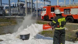 Белгородские энергетики и пожарные отработали ликвидацию условного возгорания на подстанции 