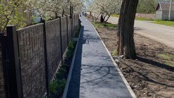 Благоустройство тротуара в посёлке Яковлево завершилось в рамках инициативного бюджетирования