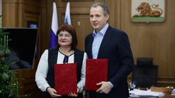 Вячеслав Гладков встретился с генсеком Федерации бокса России