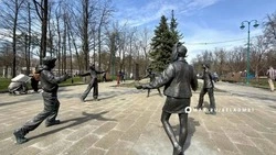 В парке Ленина восстановили скульптурную композицию «Хоровод времени»
