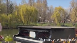Рояль вернулся на набережную в белгородском парке Победы 